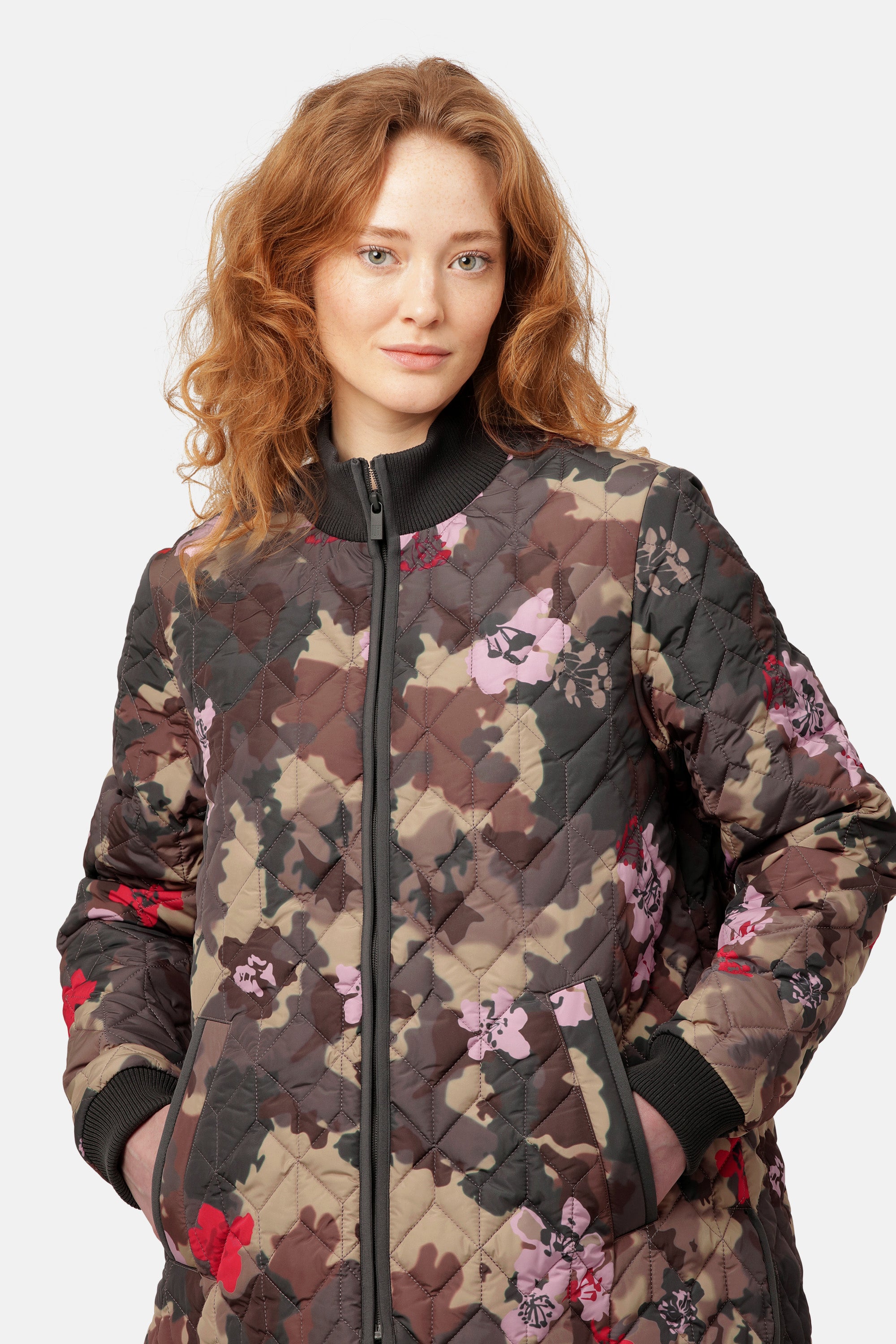 Ilse Jacobsen Hornbæk Outerwear Steppjacke Jacket 799 Floral Camo